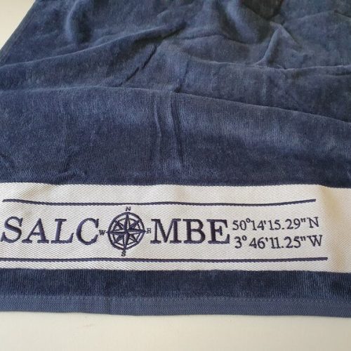 Embroidered Salcombe Towel